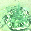 a green liquid